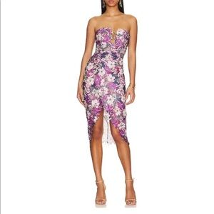 ELLIATT corse dress lace purple floral